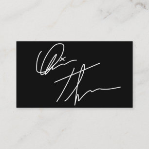 Je Visitekaartje Aangepaste handtekening