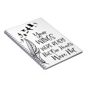 Je vleugels waren er klaar voor, maar onze harten  notitieboek (Rechterzijde)