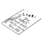 Je vleugels waren er klaar voor, maar onze harten  notitieboek (Linkerzijde)