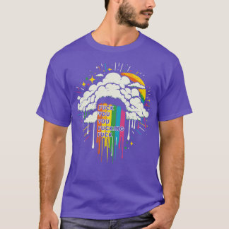 Je voelt je regenboog esthetisch t-shirt