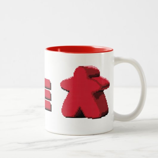 Je vois la tasse de café rouge de Meeple (Droit)
