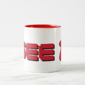 Je vois la tasse de café rouge de Meeple (Centre)