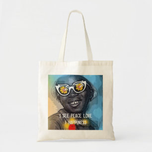 JE VOIS LE SAC FOURRE-TOUT À AMOUR ET À BONHEUR