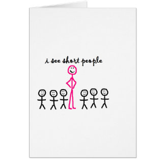 Je vois les personnes courtes
