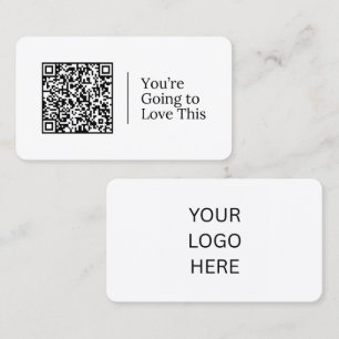 Je volgende favoriet is hier QR-code en logo Visitekaartje