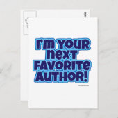 Je volgende favoriete auteur briefkaart (Voorkant / Achterkant)
