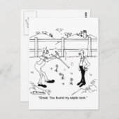 Je vond mijn septische bank briefkaart (Voorkant / Achterkant)