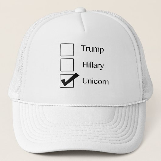 Je vote Casquette politique de la licorne (Devant)
