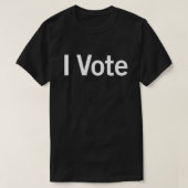 Je VOTE T-shirt Dark | Blanc (Design devant)