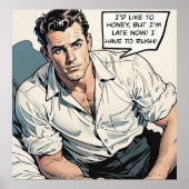 Je voudrais aimer Honey 1950 Romance Comic Poster (Devant)