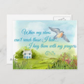 Je Vous Accroche Avec Ma Carte De Prières (Devant / Derrière)