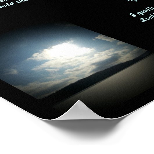 Je vous ai en vue...Poème/Lyrics Poster (Coin)