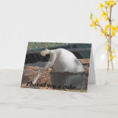 Je vous ai faits cuire au four un gâteau… Carte (Fleur jaune)