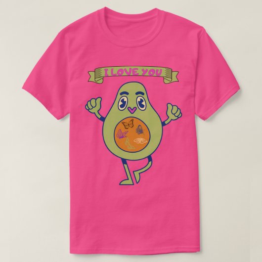 Je vous aime avocado Classic TShirt (Design devant)