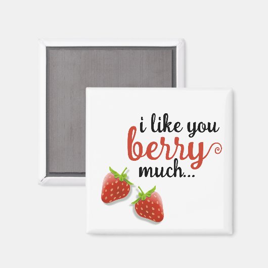 "Je vous aime beaucoup BERRY" Magnet (Recto/Verso)