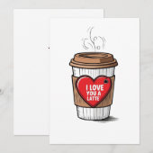 Je vous aime beaucoup carte personnalisée (Devant / Derrière)