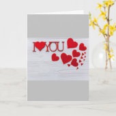 JE VOUS "AIME" CARTE DE SOUHAITS D'ANNIVERSAIRE (Fleur jaune)