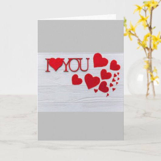 JE VOUS "AIME" CARTE DE SOUHAITS D'ANNIVERSAIRE (Fleur jaune)