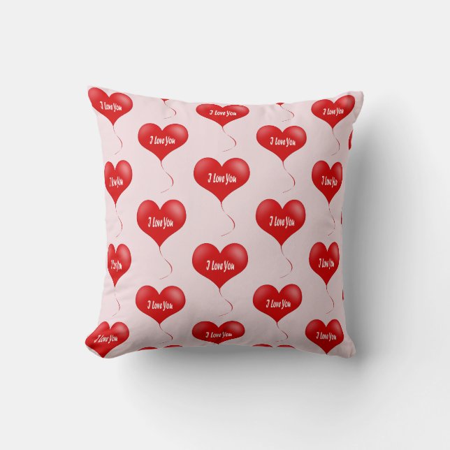 Je vous aime - coussin romantique (Recto)