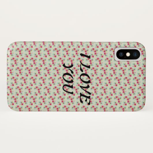 JE VOUS AIME iPhone / coque ipad (Dos (Horizontal))