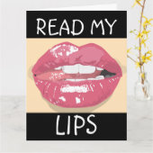 JE VOUS AIME LIRE MES LÈVRES CARTE DE SALUT POUR L (Fleur jaune)