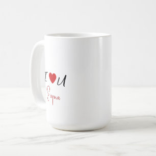 Je vous aime Mug à café de la Saint-Valentin