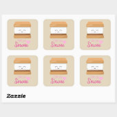 Je vous aime Smore word art un sticker (Feuille)