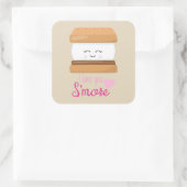 Je vous aime Smore word art un sticker (Sac)
