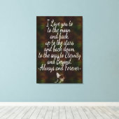 Je vous aime Toile Wrap (Insitu (Plancher de Bois))
