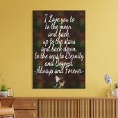 Je vous aime Toile Wrap (Insitu(Salon))