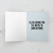 JE VOUS AIMERAI JUSQU'À CE QUE NOUS AYONS 70 CARTE (Intérieur)