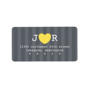 Je vous Coeur Étiquette de adresse