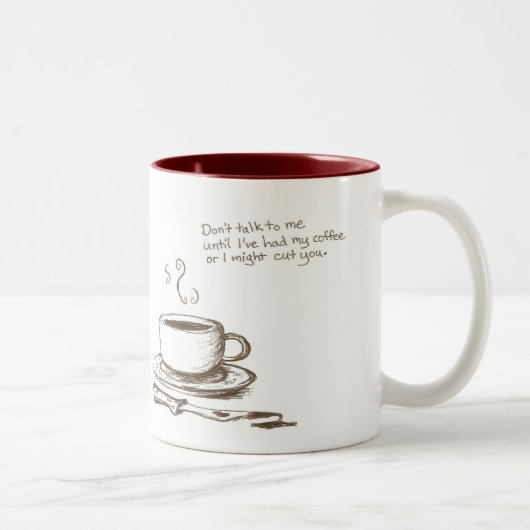 "Je vous couperai la tasse avant café" (Droit)