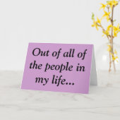 Je vous déteste moins, carte (Fleur jaune)