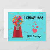 Je vous donne la carte de la Saint-Valentin (Devant / Derrière)