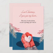 Je Vous Donne Mon Coeur Carte De Vacances (Devant / Derrière)