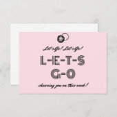 Je vous encourage - Cartes Chemo d'encouragement (Devant / Derrière)