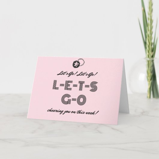 Je vous encourage - Cartes Chemo d'encouragement (Devant)