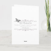 Je vous espère carte de voeux de danse (Dos)