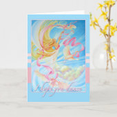 Je vous espère carte de voeux de danse (Fleur jaune)