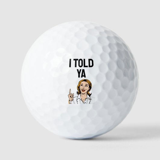 Je vous l'avais dit balles de golf (Recto)