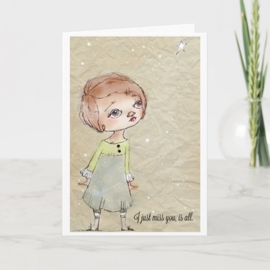 Je Vous Manque, Est Tout - Carte De Voeux (Devant)