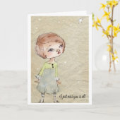 Je Vous Manque, Est Tout - Carte De Voeux (Fleur jaune)