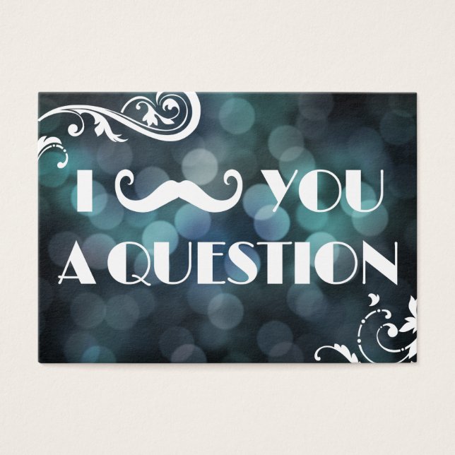 Je Vous Moustache Une Question Bokeh Lights (Devant)