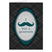 Je Vous Moustache Une Question Cadre Élégant (Devant)