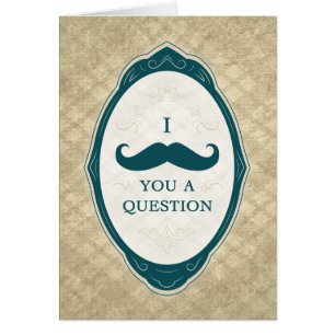 Je Vous Moustache Une Question Cadre Vintage