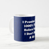 Je Vous Promets Mug Classique, 11 oz (Devant gauche)
