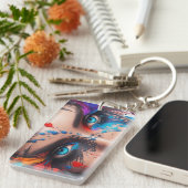 Je vous regarde ! Porte-clé an acrylique (Devant droit)