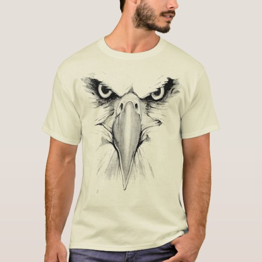 Je vous regarde T-shirt tête d'aigle (Devant)