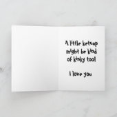 Je vous savoure carte de blague (Intérieur)